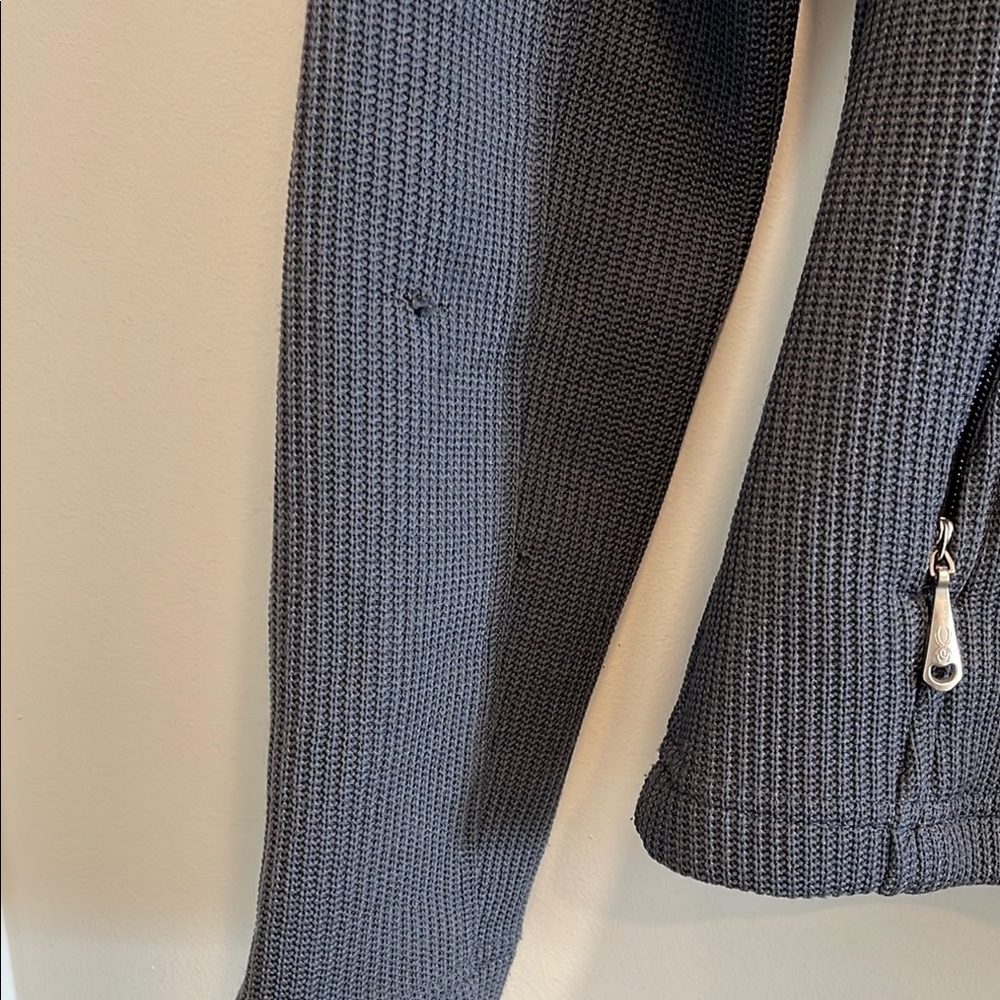 Spyder Women's Dark Gray Ribbed Full-Zip Utility Jacket - Picture 3 of 4